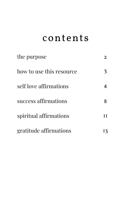 200 Life Changing Affirmations